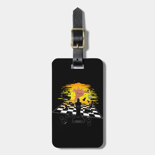 Chess Master Bagagelabel (Voorkant verticaal)