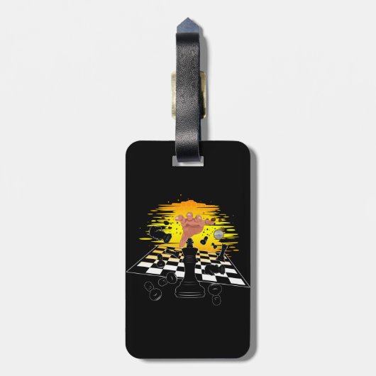 Chess Master Bagagelabel (Achterkant verticaal)