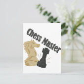 Chess Master Briefkaart (Staand voorkant)