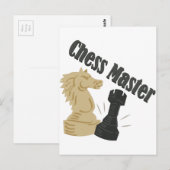 Chess Master Briefkaart (Voorkant / Achterkant)