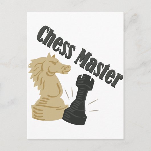 Chess Master Briefkaart (Voorkant)