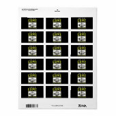 Chess Master Chess Club Etiket (Full Sheet)