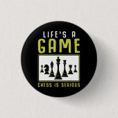 Chess Master Chess Club Ronde Button 3,2 Cm (Voorkant)