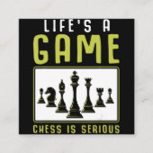 Chess Master Chess Club Vierkante Visitekaartje (Voorkant)