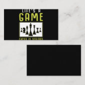 Chess Master Chess Club Visitekaartje (Voorkant / Achterkant)