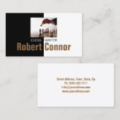 Chess Master Game Zwart-wit Visitekaartje (Voorkant / Achterkant)