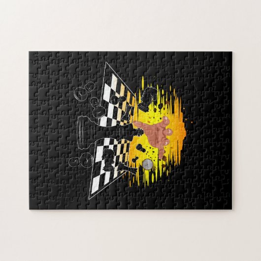 Chess Master Legpuzzel (Horizontaal)