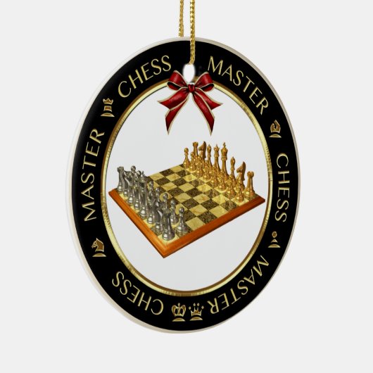 Chess Master Personalized Ornament (Rechts)