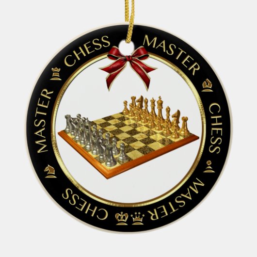 Chess Master Personalized Ornament (Voorkant)