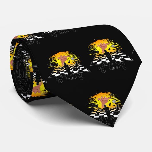 Chess Master Stropdas (Opgerold)