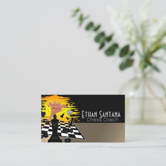 Chess Master Visitekaartje (Staand voorkant)
