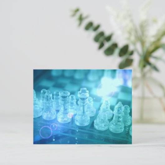 Chess Match Briefkaart (Staand voorkant)