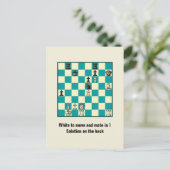 Chess Mate in 1 puzzel #1 Briefkaart (Staand voorkant)