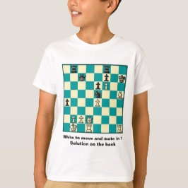 Chess Mate in 1 puzzel #1 T-shirt