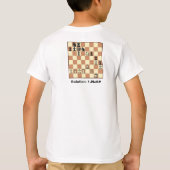 Chess Mate in 1 puzzel #3 Kinder T-shirt (Achterkant)