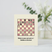 Chess Mate in 1 puzzel #4 Briefkaart (Staand voorkant)