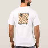 Chess Mate in 1 Puzzle #3 Basic T-Shirt (Achterkant)