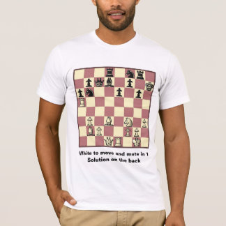 Chess Mate in 1 Puzzle #4 Basic T-Shirt