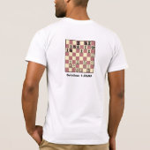 Chess Mate in 1 Puzzle #4 Basic T-Shirt (Achterkant)