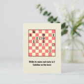 Chess Mate in 2 puzzels #4 Briefkaart (Staand voorkant)