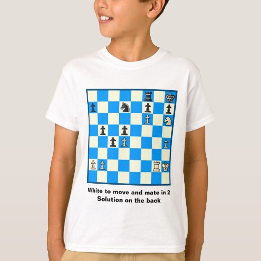 Chess Mate in 2 puzzels #5 T-shirt (Voorkant)