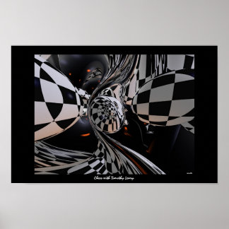 Chess met Timothy Leary Poster