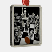 Chess Metalen Ornament (Rechts)