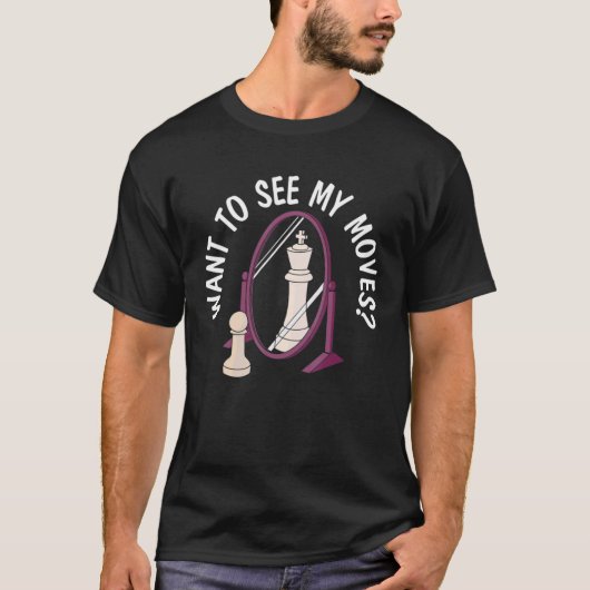 Chess Move Grandmaster board Game Cheplay T-shirt (Voorkant)