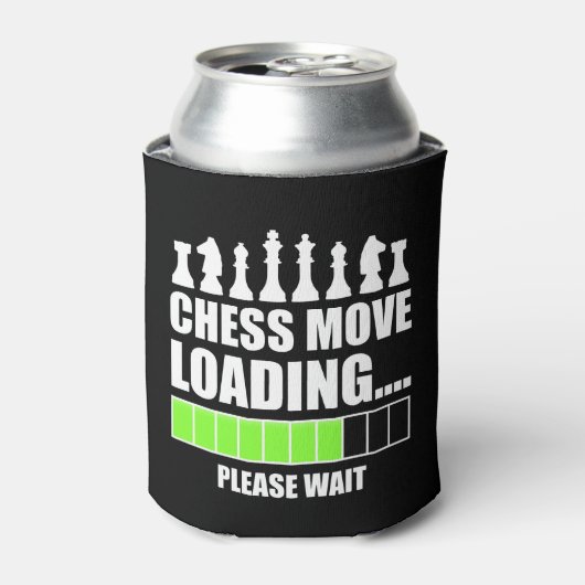Chess Move Loading - Een ogenblik geduld Blikjeskoeler (Blikje Voorkant)