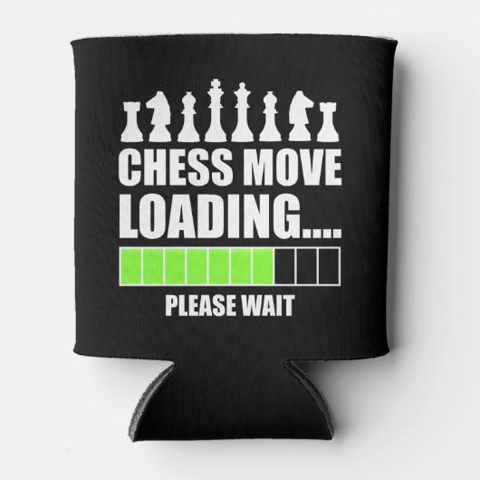 Chess Move Loading - Een ogenblik geduld Blikjeskoeler (Voorkant)