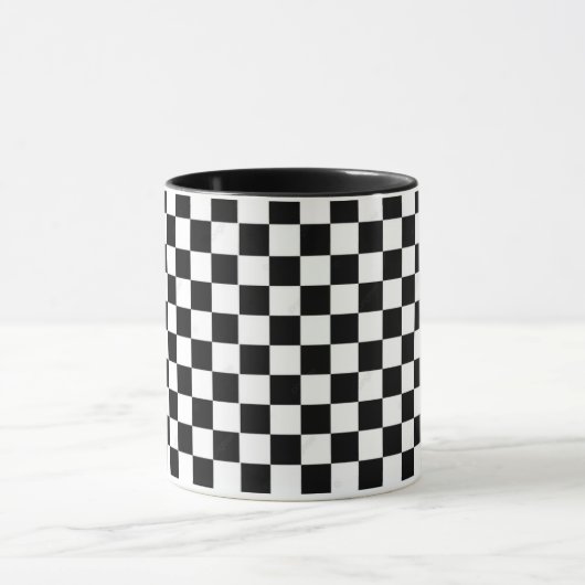 Chess Mug - Elegant and Timeless Design Mok (Midden)