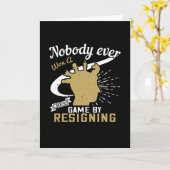 Chess - Niemand heeft schaken gewonnen door ontsla Kaart (Gele Bloem)