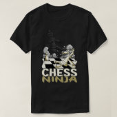Chess Ninja Chess Player Chess Club T-shirt (Design voorkant)