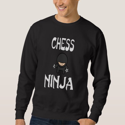 Chess Ninja Design Funny Shuriken Design Ninjas #n Trui (Voorkant)