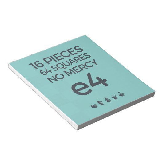 Chess Note Pad: No Mercy Notitieblok (Schuin)