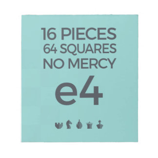Chess Note Pad: No Mercy Notitieblok
