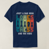 Chess Pa is gewoon een vader die van schaakpaprika T-shirt (Design voorkant)