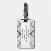 Chess Pad van Kenneth Yoncich Bagagelabel (Achterkant verticaal)