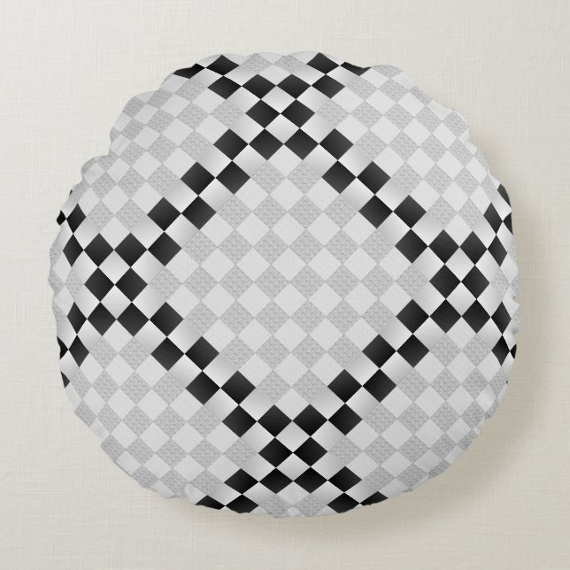 Chess Pad van Kenneth Yoncich Rond Kussen (Voorkant)