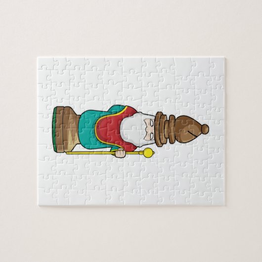 Chess part Bishop Chess Legpuzzel (Horizontaal)