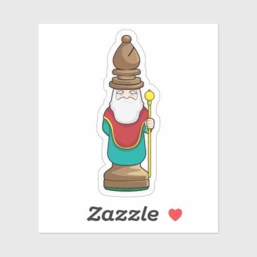 Chess part Bishop Chess Sticker (Vel)