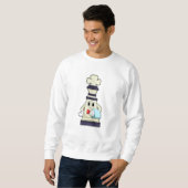 Chess part King als Waiter met Towel Trui (Voorkant volledig)