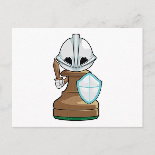 Chess part Pawn Chess Briefkaart (Voorkant)