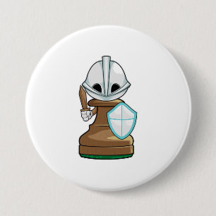Chess part Pawn Chess Ronde Button 7,6 Cm