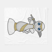 Chess part Pawn Sword Chess Fleece Deken (Voorkant (Horizontaal))