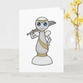 Chess part Pawn Sword Chess Kaart (Gele Bloem)