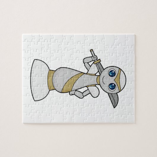 Chess part Pawn Sword Chess Legpuzzel (Horizontaal)