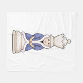 Chess part Queen Chess Fleece Deken (Voorkant (Horizontaal))