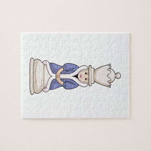 Chess part Queen Chess Legpuzzel (Horizontaal)