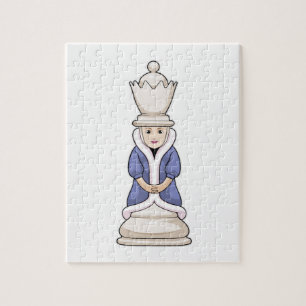 Chess part Queen Chess Legpuzzel
